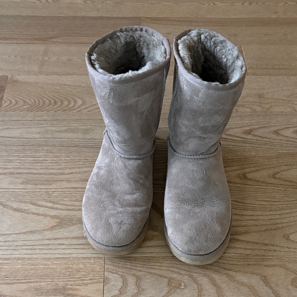 UGG Shoes - UGG Light Gray Suede Winter Boots